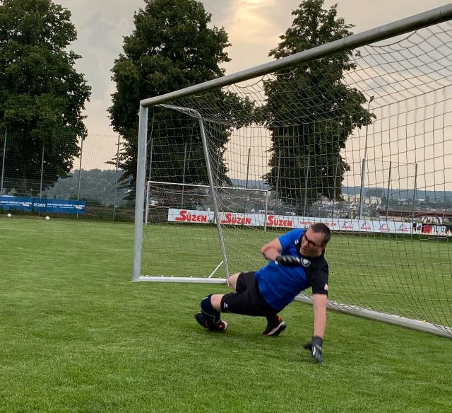 Torwart in Aktion
